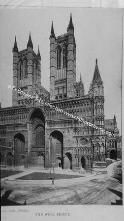 COPY NEGS ENGLISH CATHEDRALS FR.AUBREY BURQUI LINCOLN W.FRONT